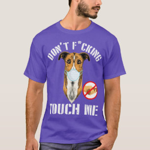 Greyhound Hund med Ansikte-mask fjällar inte Tuff  T Shirt