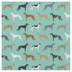 greyhound hund mynta tyg