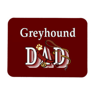 Greyhound Hund Pappa Magnet