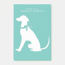 Greyhound Hund Puppy Post-it Block