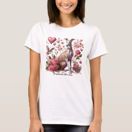Greyhound Hund Romantic T Shirt