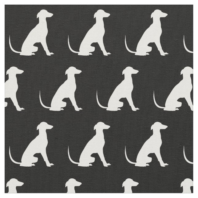 Greyhound Hund Silhouette Pet Tyg (Närbild)