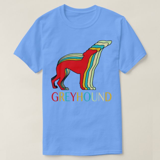 Greyhound Hund T Shirt (Design framsida)