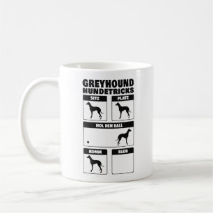 Greyhound Hunskadcks Britischer Windhund Tricks Kaffemugg