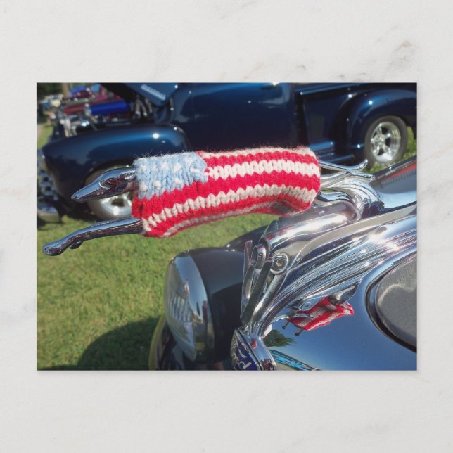 Greyhound Huva Ornament Vykort (Framsida)