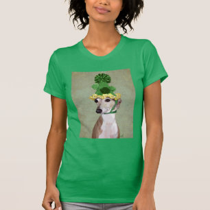 Greyhound i Grönt Knitting Hat T-shirt
