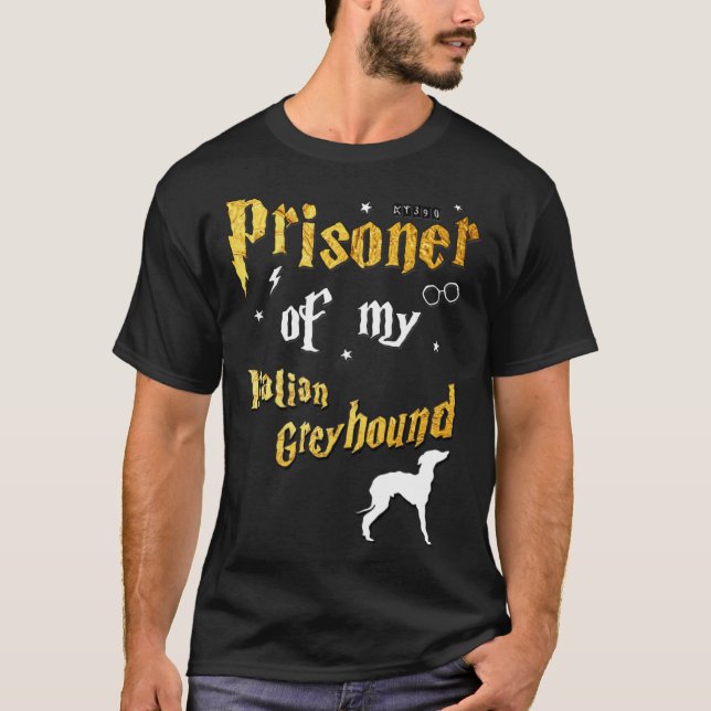 Greyhound Italienska Greyhound T Shirt (Framsida)