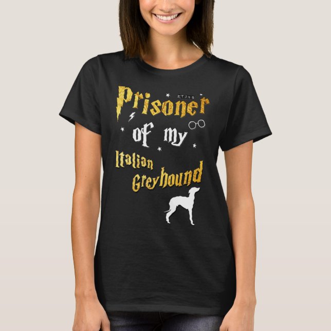 Greyhound Italienska Greyhound T Shirt (Framsida)