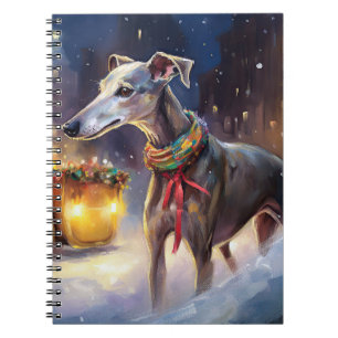 Greyhound jul-festsäsong anteckningsbok