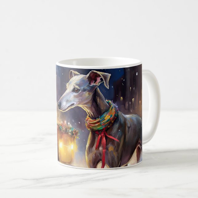 Greyhound jul-festsäsong kaffemugg (Framsida höger)