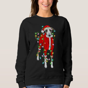 Greyhound Julafton Lighting Santa Hat Greyhound Ch T Shirt