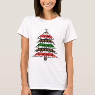 Greyhound Julgran T Shirt