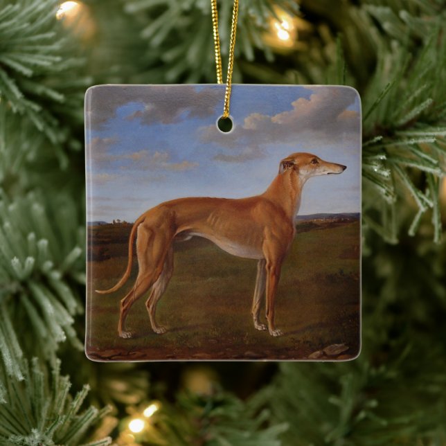 Greyhound Julgransprydnad Keramik (Träd)