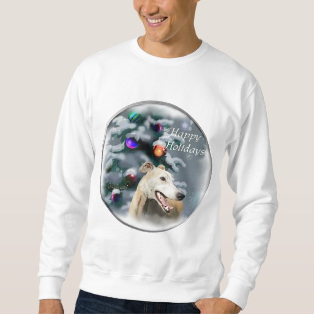 Greyhound-julklappar Långärmad Tröja (Framsida)
