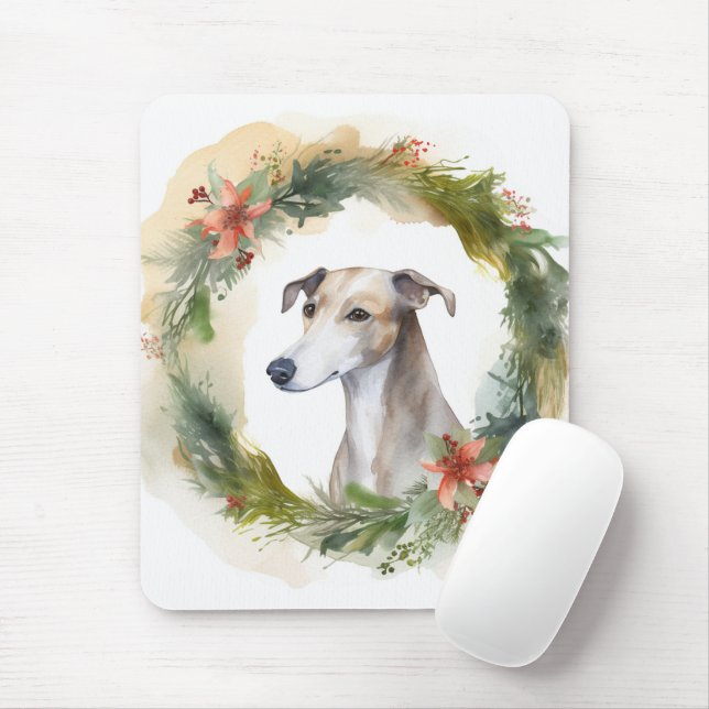 Greyhound Julkrans Festiva Hundar Musmatta (Med mus)