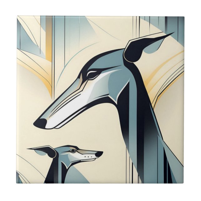Greyhound Kakelplatta (Framsidan)