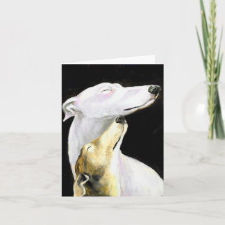 Greyhound Kärlek Hund Art-anteckningskort Kort