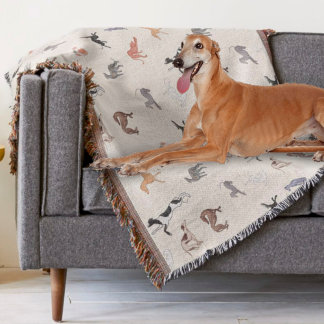Greyhound Kärlek Throw Blanket Filt