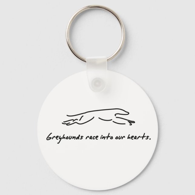 Greyhound Keychain Nyckelring (Framsida)