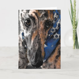 Greyhound-kort för Chanukah / Hanukkah / Passover Kort