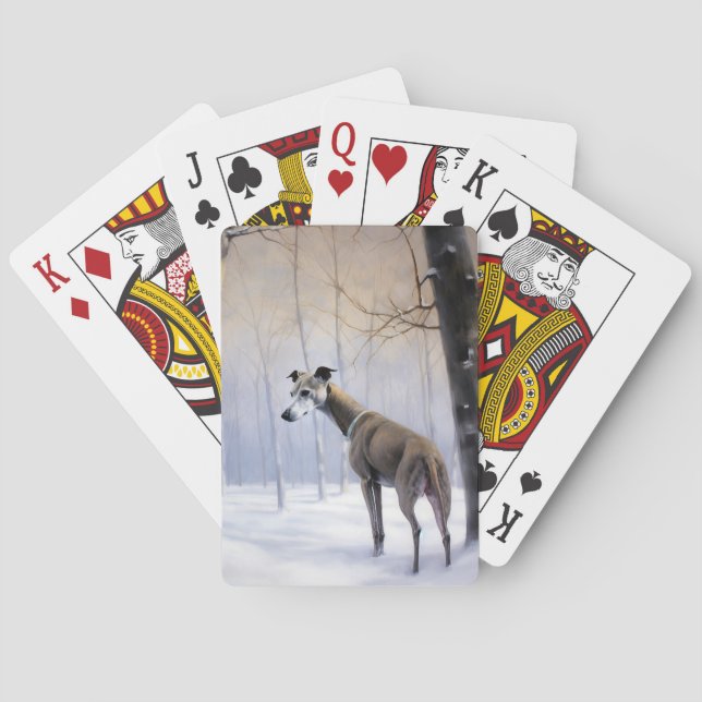 Greyhound Låt det snöa jul Casinokort (Baksidan)