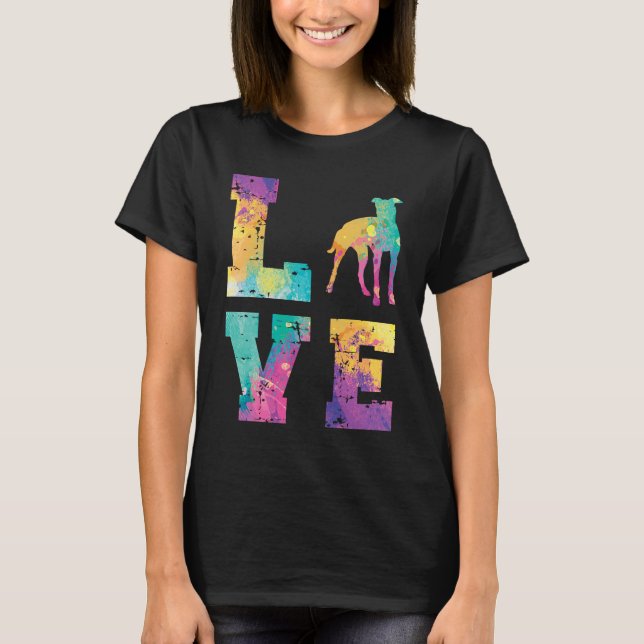 Greyhound Love T Shirt (Framsida)