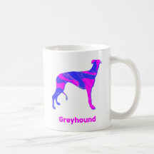 Greyhound Lurcher Hund Cute Rosa Silhouette White