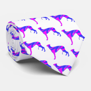 Greyhound Lurcher Rosa Silhouette White Nacke Slips