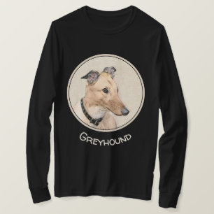 Greyhound-målning - Cute Original Hund Art T Shirt