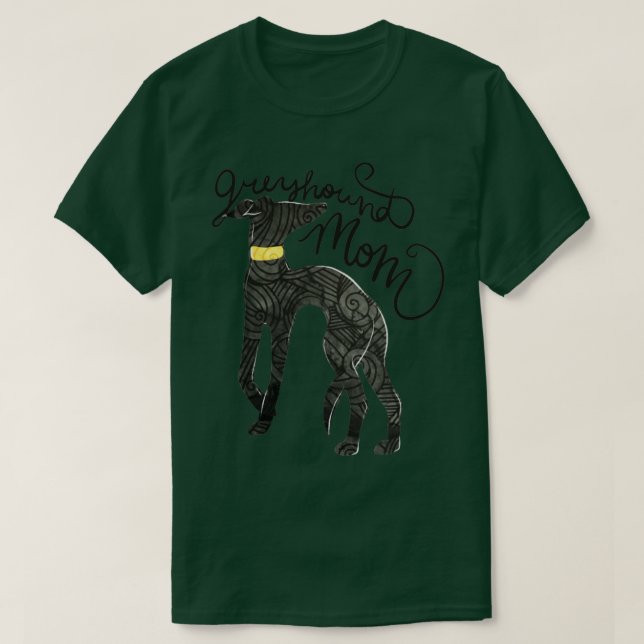 Greyhound Mamma1 T Shirt (Design framsida)