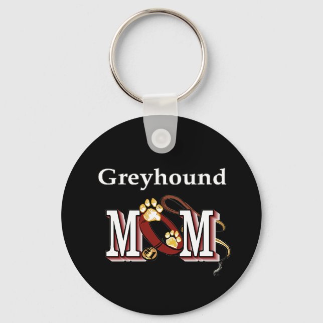 Greyhound MAMMA Gifts Nyckelring (Framsida)