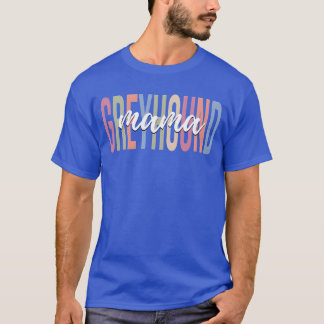 Greyhound Mamma Hund älskare Hund Mamma flickprese T Shirt