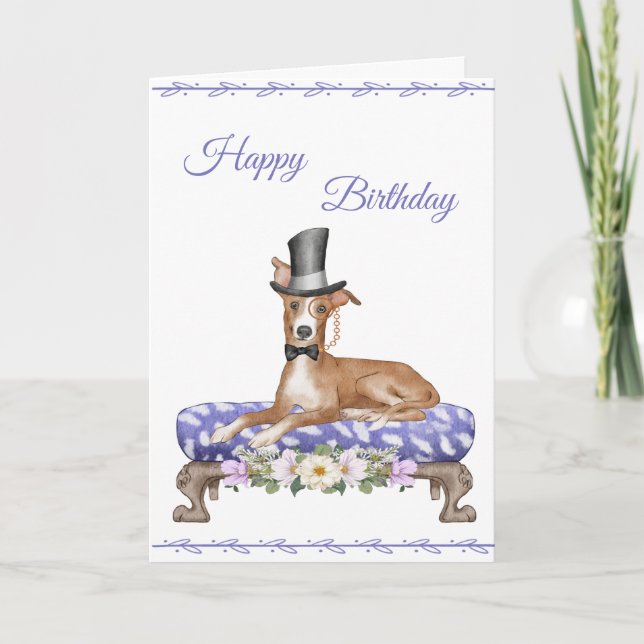 Greyhound med Monocle Kort (Framsida)