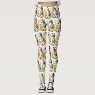 Greyhound med påskägg leggings