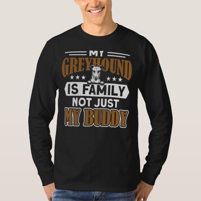 Greyhound Min Greyhound är Family Greyhound T Shirt (Framsida)