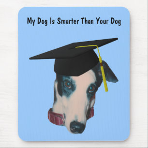 Greyhound min Hund Smarter Than Yours Funny Mousep Musmatta