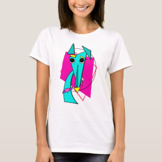 Greyhound-minimalistisk Valp för popup-kontur T Shirt
