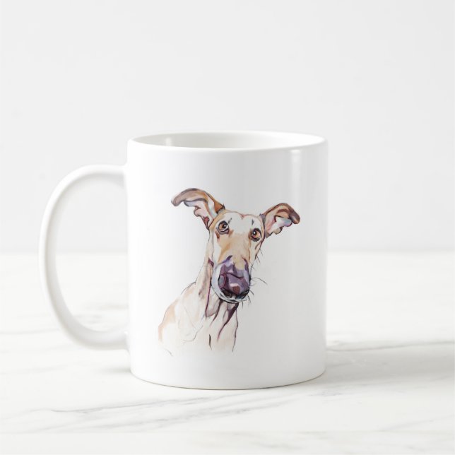 Greyhound Mugg –  Kaffemugg för hundmamma (Vänster)