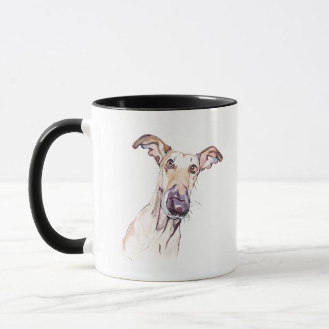 Greyhound Mugg –  Kaffemugg för hundmamma (Vänster)
