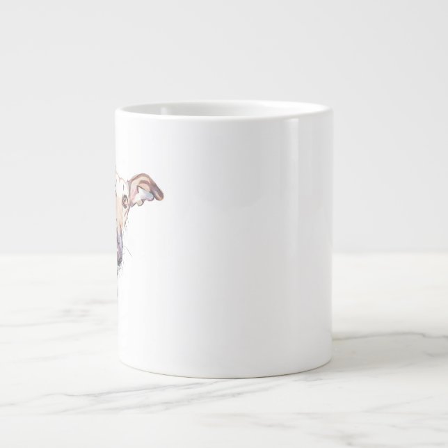 Greyhound Mugg –  Kaffemugg för hundmamma Jumbo Mugg (Framsidan)