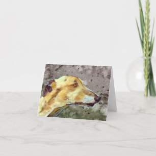 Greyhound note card (a339) kort