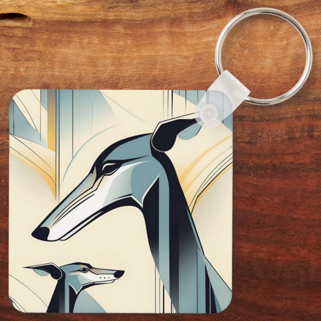 Greyhound Nyckelring (Baksida)