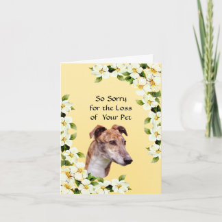 Greyhound och Dogwood - Sympati Kort