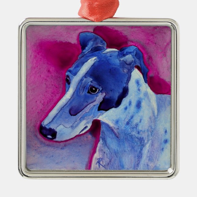Greyhound Ornament - "Blue Boy" (Framsidan)