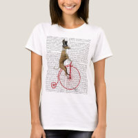 Greyhound på Red Penny Farthing Bike