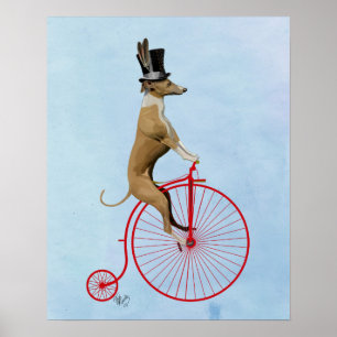 Greyhound på Red Penny Farthing Poster
