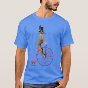 Greyhound på Red Penny Farthing T Shirt