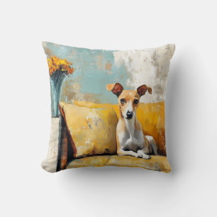 Greyhound på soffa kudde