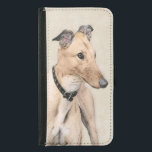 Greyhound Painting - Cute Original Hund Art Plånboksfodral För Samsung Galaxy S5<br><div class="desc">Greyhound hund porträtt, originalmålning. Vi specialiserar oss på söt och rolig originalkonst. Köp den för dig själv eller som en underbar gåva till dina greyhound-älskande vänner. Var kreativ - klicka på CUSTOMIZE om du vill lägga till/ta bort/ändra text, ändra storlek på bild, ändra färg eller något annat som verktygen tillåter....</div>