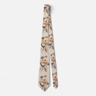 Greyhound Painting - Cute Original Hund Art Slips